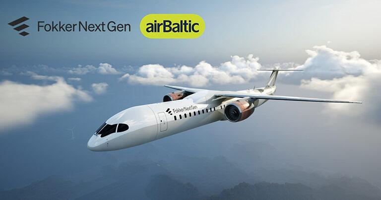 airBaltic and Fokker Next Gen collaborate on development of hydrogen-powered commercial aircraft