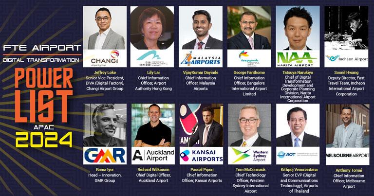 SIN, HKG, BLR, NRT, ICN, AKL & more among FTE Airport Digital Transformation Power List Asia-Pacific 2024