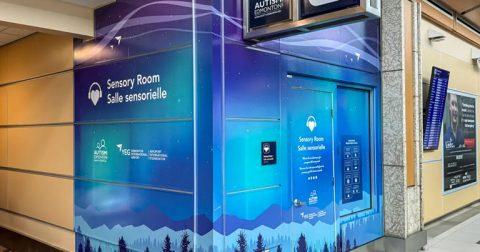 Edmonton Airport opens new sensory room to enhance accessibility with an immersive space