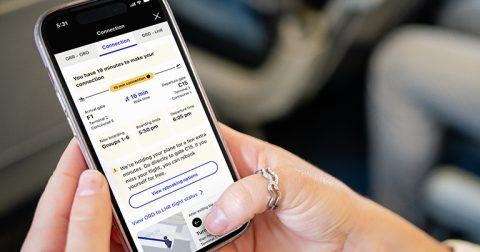 United launches new personalised mobile app features to enhance experience of connecting travellers