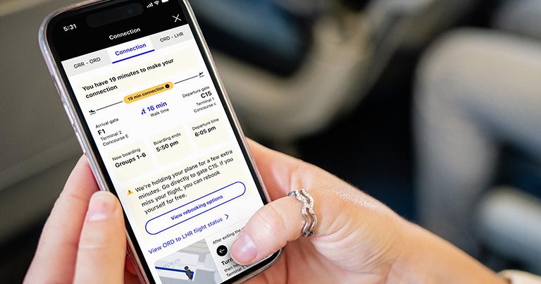 United launches new personalised mobile app features to enhance experience of connecting travellers