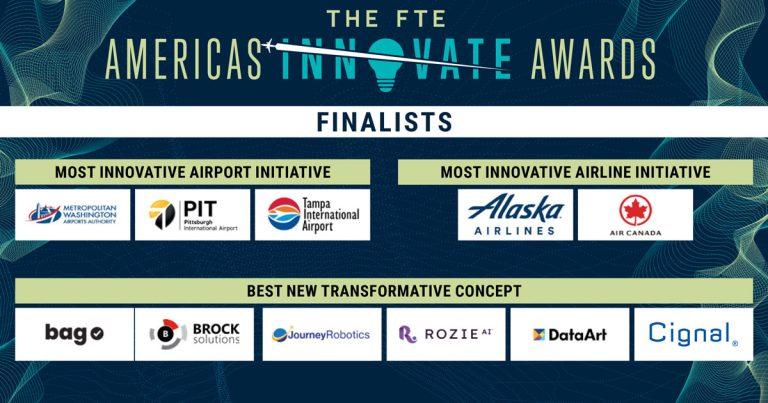 PIT, Alaska Airlines, TPA, Air Canada, MWAA, Journey Robotics and more to pitch on stage in Long Beach for FTE Americas Innovate Awards