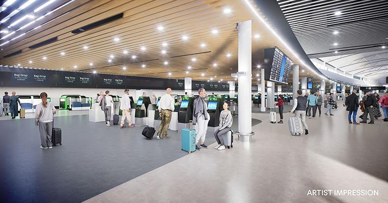 Auckland Airport launches significant transformation of departure hall “for a technology-led travel future”