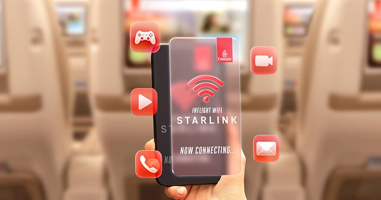 Emirates to bring ultra-fast Starlink-enabled connectivity to international wide-body fleet