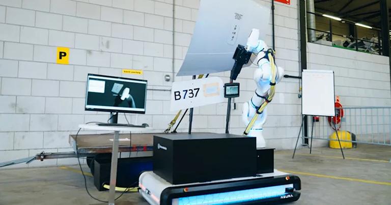 Schiphol, KLM and NEURA Robotics collaborate on autonomous GPU connection as part of pioneering FTE Smart Ramp program