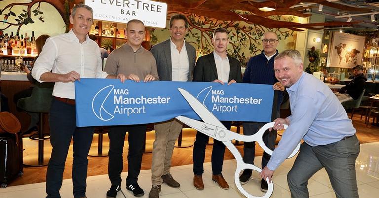 Manchester Airport welcomes opening of “new and unique” premium bar in transformed Terminal 2