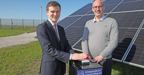 Liverpool John Lennon Airport opens £3m solar farm to support zero-carbon goals