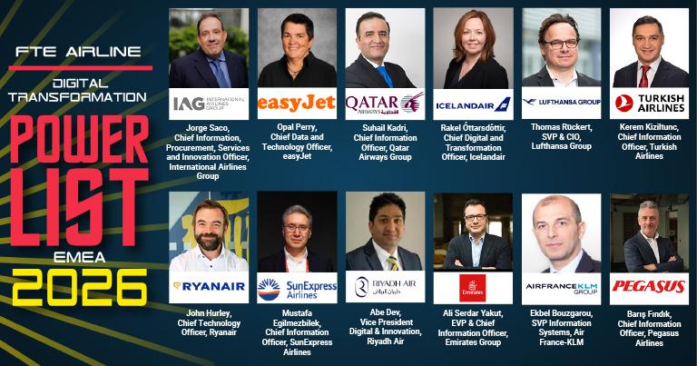 IAG, Qatar Airways, Lufthansa, Turkish Airlines, Ryanair & more among FTE Airline Digital Transformation Power List EMEA 2026