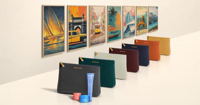 Etihad Airways launches collectable destination amenity kit collection with LANEIGE