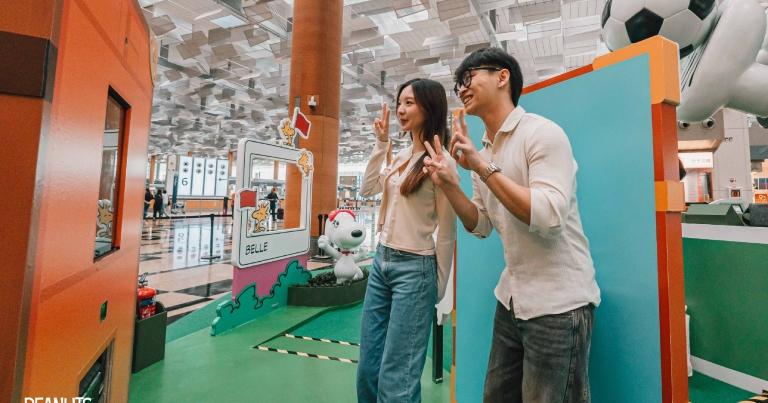 Changi Airport brings Snoopy and the Peanuts gang to life with immersive sports-themed holiday experience