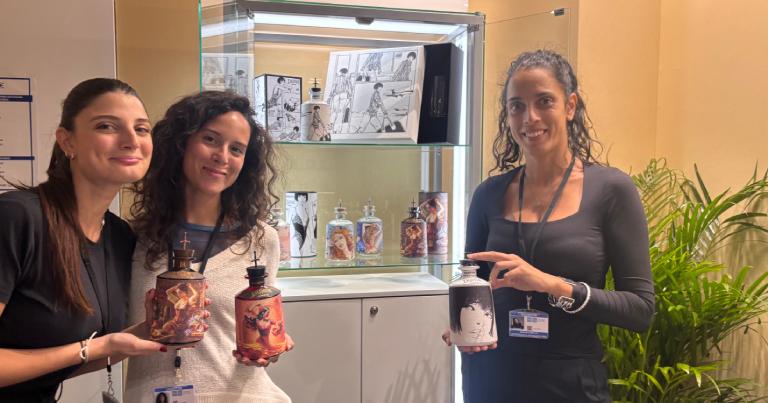 Italian duty free gin from J.Rose with embedded NFC for personalisation